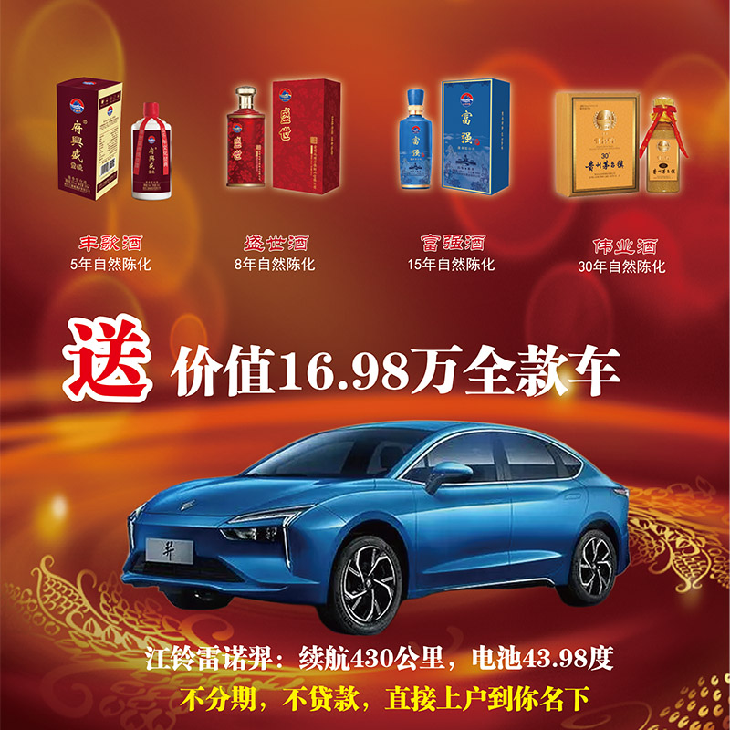 买酒送车 普通代理组合 盛世富强伟业酒
